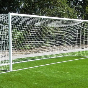 Professioneel aluminium voetbaldoel groot 7,32x2,44 van SKOR | P-model met 100x120 mm profiel, geschikt voor intensief gebruik