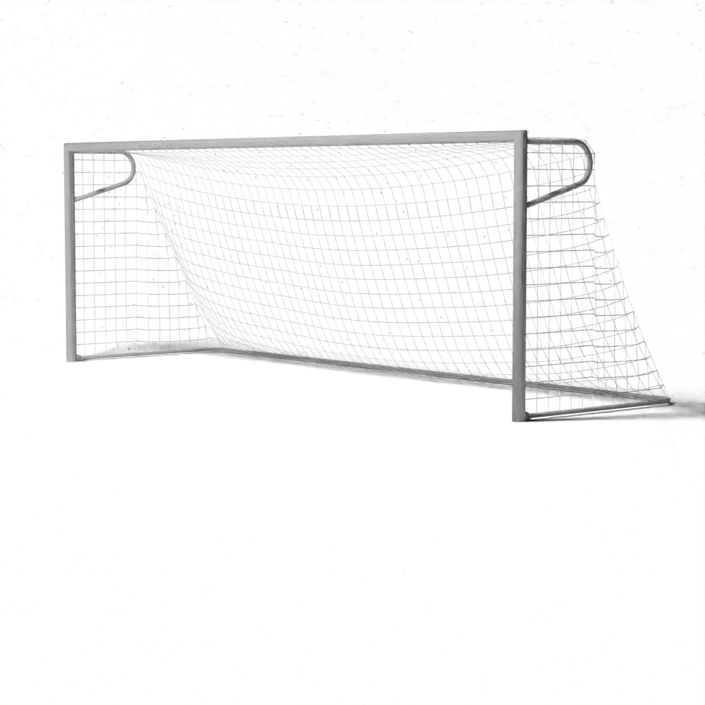 SKOR aluminium voetbaldoel groot 7,32x2,44 | Professioneel P-model, 100x120 mm profiel, gelaste constructie