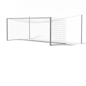 SKOR vast voetbaldoel 7,32x2,44 Kooi-model | 100x120 mm aluminium profiel | Professionele kwaliteit voor stadions