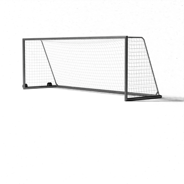 Groot aluminium voetbaldoel 7,32x2,44 van SKOR | Professioneel, gelast frame, 100x120 mm profiel, geschikt voor wedstrijden