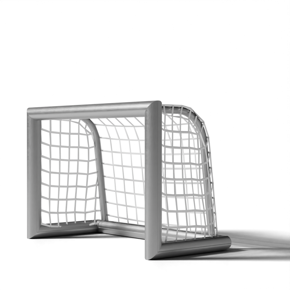 Verplaatsbaar aluminium voetbaldoel 1,2x0,8 meter voor training en recreatie met netstrip