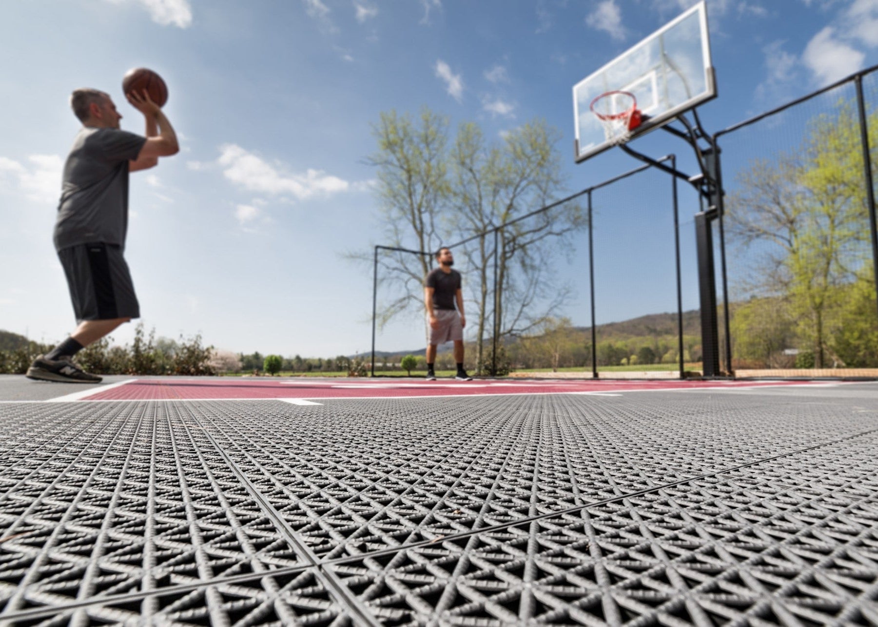 Basketbalpaal verstelbaar van SKOR voor alle niveaus